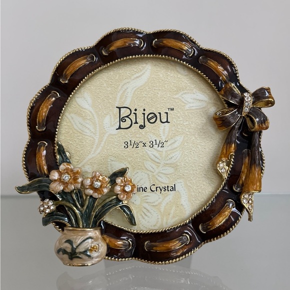 Bijou Enameled Picture Frame - Picture 1 of 6